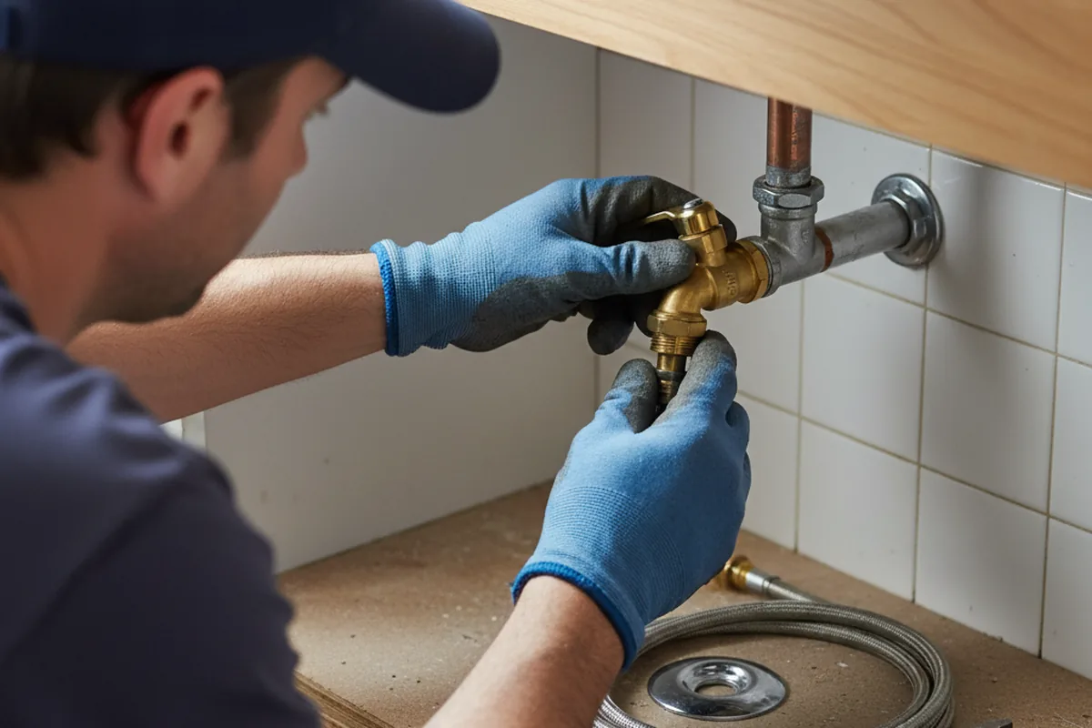 Shutoff valve and fitting work during Faucet and Fixture Repair in Great Barrington